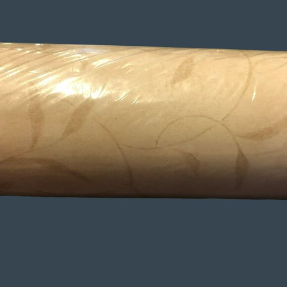 Sanitas Easy Does It Washable Vinyl Wallpaper 20.5" X 33' Beige Leaf Pattern - Picture 2 of 6